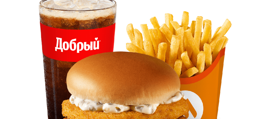 Двойной Фиш Бургер Комбо от 364 ₽